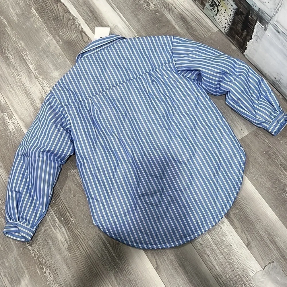 Zara Striped Jacket/Overshirt NWT